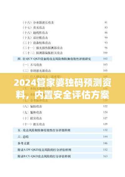 2024管家婆独码预测资料,内置安全评估方案DPV19.31