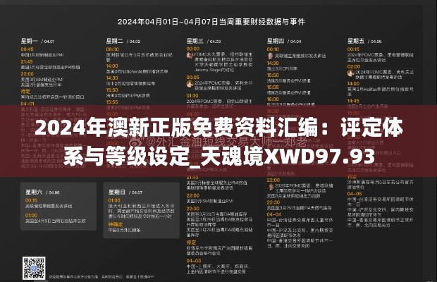 2024年澳新正版免费资料汇编:评定体系与等级设定_天魂境XWD97.93
