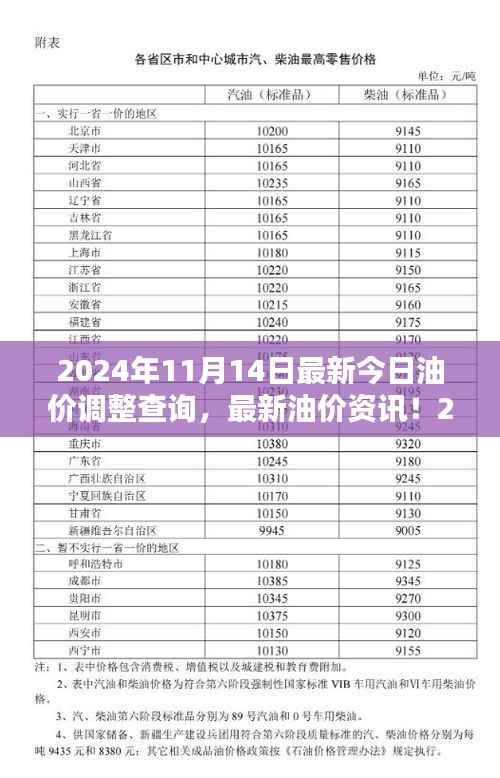 2024年11月14日油价调整最新资讯,油价调整查询与解析