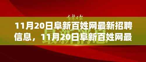 11月20日阜新百姓网最新招聘信息汇总与解析