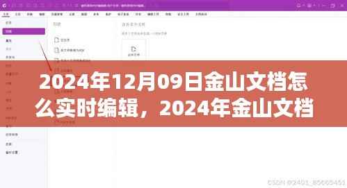 2024年金山文档实时编辑指南,掌握在线文档操作技巧,轻松协作