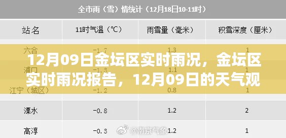 12月09日金坛区实时雨况报告,天气观察与解读